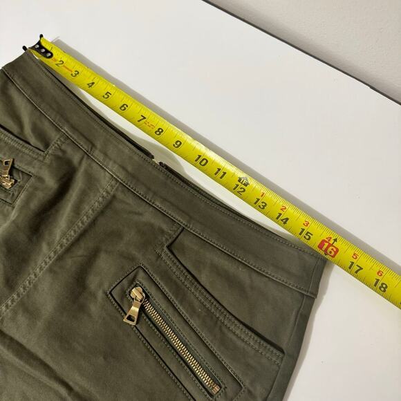 Ann Taylor loft military green mini skirt size 8 - Picture 4 of 5
